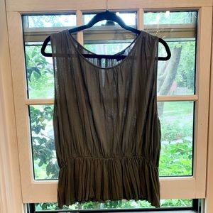 Banana Republic Gray Sleeveless Blouse